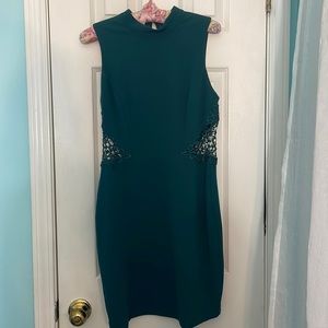 Emerald green dress